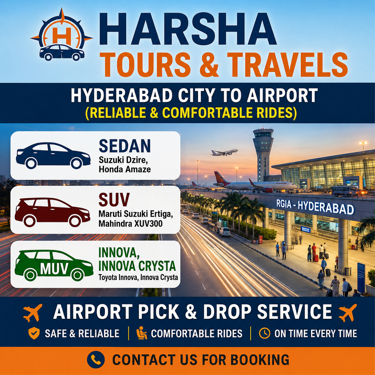 Expert driver with vehicle - Harsha Tours & Travels